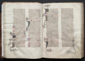 El Misal de Gotha: Fol. 34v, Texto, c. 1375 de Master of the Boqueteaux