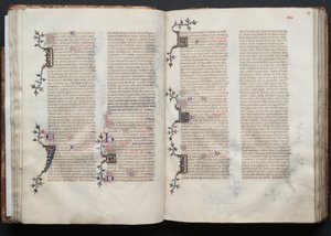 El misal de Gotha: Fol. 38r, Texto, c. 1375 de Master of the Boqueteaux