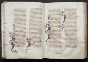 El Misal de Gotha: Fol. 38v, Texto, c. 1375 de Master of the Boqueteaux