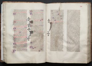 El Misal de Gotha: Fol. 44r, Texto, c. 1375 de Master of the Boqueteaux