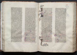 El Misal de Gotha: Fol. 47v, Texto, c. 1375 de Master of the Boqueteaux