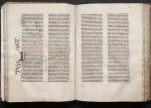 El misal de Gotha: Fol. 52r, Texto, c. 1375 de Master of the Boqueteaux