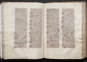 El Misal de Gotha: Fol. 52v, Texto, c. 1375 de Master of the Boqueteaux