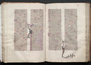 El Misal de Gotha: Fol. 54r, Texto, c. 1375 de Master of the Boqueteaux