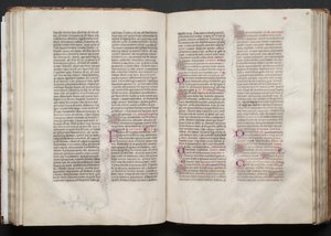 El misal de Gotha: Fol. 54v, Texto de Master of the Boqueteaux