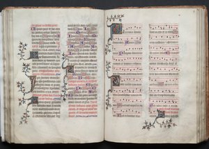 El misal de Gotha: Fol. 66v, Texto, c. 1375 de Master of the Boqueteaux