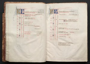 El misal de Gotha: Fol. 6r, texto, c. 1375 de Master of the Boqueteaux