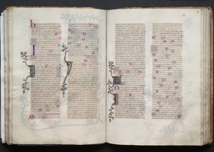 El Misal de Gotha: Fol. 70r, Texto, c. 1375 de Master of the Boqueteaux