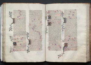 El Misal de Gotha: Fol. 72r, Texto, c. 1375 de Master of the Boqueteaux