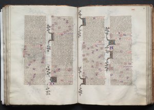 El Misal de Gotha: Fol. 80r, Texto, c. 1375 de Master of the Boqueteaux