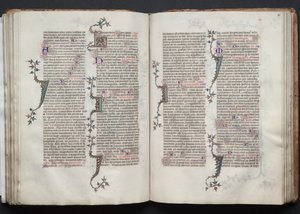 El Misal de Gotha: Fol. 82r, Texto, c. 1375 de Master of the Boqueteaux