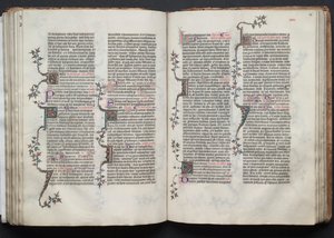 El Misal de Gotha: Fol. 86r, Texto, c. 1375 de Master of the Boqueteaux