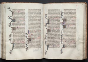El Misal de Gotha: Fol. 92r, Texto, c. 1375 de Master of the Boqueteaux