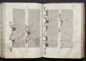 El Misal de Gotha: Fol. 98r, Texto, c. 1375 de Master of the Boqueteaux