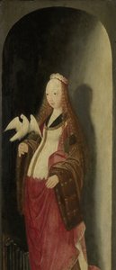 Santa Cecilia, ala derecha de un tríptico