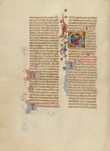 Inicial E: Santiago el Mayor de Master of the Brussels Initials