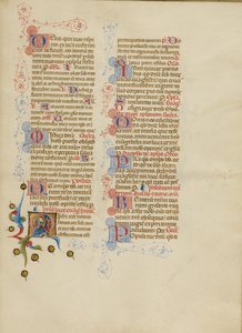 Inicial M: San Lucas de Master of the Brussels Initials