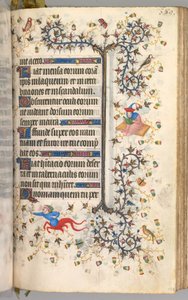 Horas de Carlos el Noble, rey de Navarra (1361-1425): fol. 189r, Texto de Master of the Brussels Initials and Associates
