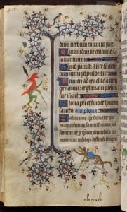 Horas de Carlos el Noble, rey de Navarra (1361-1425): fol. 200v, Texto de Master of the Brussels Initials and Associates
