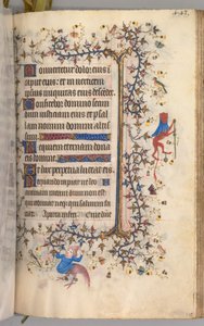 Horas de Carlos el Noble, rey de Navarra (1361-1425): fol. 216r, Texto de Master of the Brussels Initials and Associates