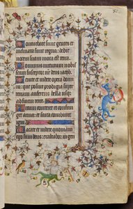 Horas de Carlos el Noble, rey de Navarra (1361-1425): fol. 41r, Texto de Master of the Brussels Initials and Associates