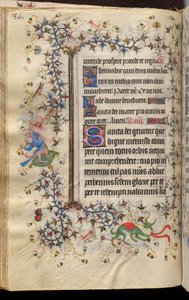 Horas de Carlos el Noble, rey de Navarra (1361-1425): fol. 42v, Texto