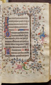 Horas de Carlos el Noble, rey de Navarra (1361-1425): fol. 73r, Texto de Master of the Brussels Initials and Associates