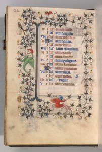 Horas de Carlos el Noble, Rey de Navarra 1361-1425: fol. 11v, Noviembre, c. 1405
