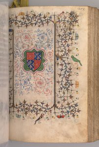 Horas de Carlos el Noble, Rey de Navarra 1361-1425: fol. 137r, Escudo de Armas..., c. 1405