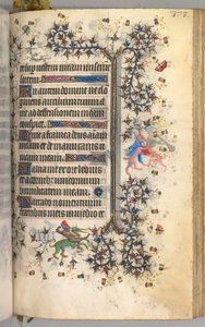 Horas de Carlos el Noble, Rey de Navarra 1361-1425: fol. 182r, Texto, c. 1405