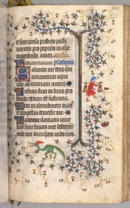 Horas de Carlos el Noble, Rey de Navarra: fol. 186r, Texto de Master of the Brussels Initials and Associates