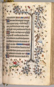 Horas de Carlos el Noble, Rey de Navarra 1361-1425: fol. 188r, Texto, c. 1405 de Master of the Brussels Initials and Associates