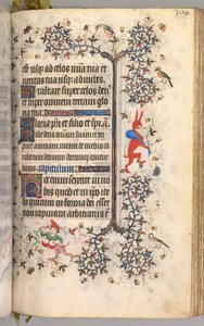 Horas de Carlos el Noble, Rey de Navarra 1361-1425: fol. 194r, Texto, c. 1405 de Master of the Brussels Initials and Associates