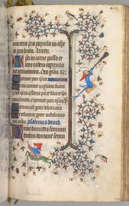 Horas de Carlos el Noble, Rey de Navarra 1361-1425: fol. 200r, Texto, c. 1405 de Master of the Brussels Initials and Associates