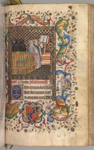 Horas de Carlos el Noble, Rey de Navarra 1361-1425: fol. 202r, Oficio de los Muertos, c. 1405 de Master of the Brussels Initials and Associates