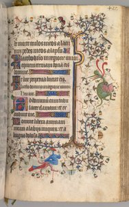 Horas de Carlos el Noble, Rey de Navarra 1361-1425: fol. 203r, Texto de Master of the Brussels Initials and Associates