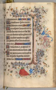 Horas de Carlos el Noble, Rey de Navarra 1361-1425: fol. 207r, Texto de Master of the Brussels Initials and Associates