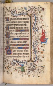 Horas de Carlos el Noble, Rey de Navarra 1361-1425: fol. 209r, Texto, c. 1405 de Master of the Brussels Initials and Associates