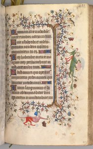 Horas de Carlos el Noble, Rey de Navarra 1361-1425: fol. 211r, Texto, c. 1405 de Master of the Brussels Initials and Associates