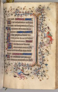 Horas de Carlos el Noble, Rey de Navarra 1361-1425: fol. 220r, Texto, c. 1405 de Master of the Brussels Initials and Associates