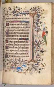 Horas de Carlos el Noble, Rey de Navarra 1361-1425: fol. 221r, Texto, c. 1405 de Master of the Brussels Initials and Associates