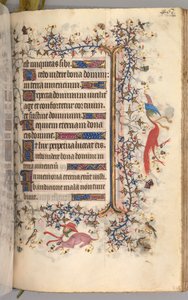 Horas de Carlos el Noble, Rey de Navarra 1361-1425: fol. 225r, Texto, c. 1405 de Master of the Brussels Initials and Associates