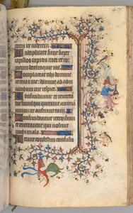 Horas de Carlos el Noble, Rey de Navarra 1361-1425: fol. 232r, Texto, c. 1405 de Master of the Brussels Initials and Associates