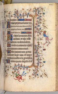 Horas de Carlos el Noble, Rey de Navarra 1361-1425: fol. 242r, Texto, c. 1405 de Master of the Brussels Initials and Associates