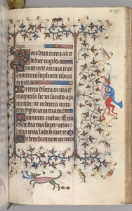 Horas de Carlos el Noble, Rey de Navarra 1361-1425: fol. 244r, Texto, c. 1405 de Master of the Brussels Initials and Associates