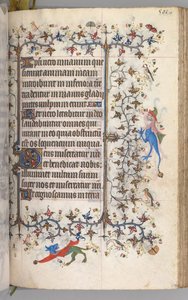 Horas de Carlos el Noble, Rey de Navarra 1361-1425: fol. 245r, Texto, c. 1405 de Master of the Brussels Initials and Associates