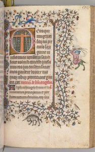 Horas de Carlos el Noble, Rey de Navarra 1361-1425: fol. 262r, Instrumentos de la Pasión de Master of the Brussels Initials and Associates