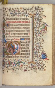 Horas de Carlos el Noble, Rey de Navarra 1361-1425, fol. 278r, San Jorge, c. 1405 de Master of the Brussels Initials and Associates