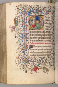 Horas de Carlos el Noble, Rey de Navarra 1361-1425, fol. 280v, SS. Job y Eustaquio, c. 1405 de Master of the Brussels Initials and Associates