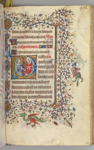 Horas de Carlos el Noble, Rey de Navarra 1361-1425, fol. 281r, SS. Cosme y Damián, c. 1405 de Master of the Brussels Initials and Associates